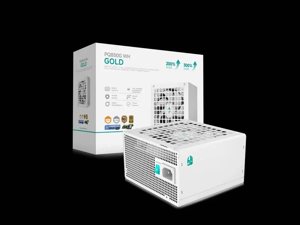 Захранване DeepCool PQ850G WH PSU ATX 3.1 850W Gold, Full Modular