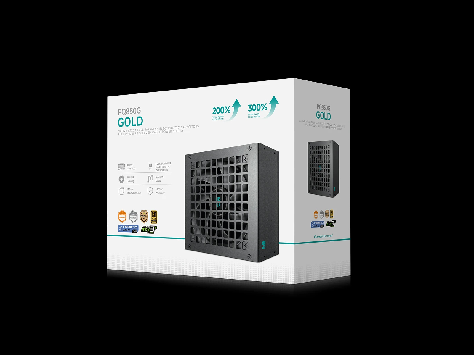 Захранване DeepCool PQ850G PSU ATX 3.1 850W Gold, Full Modular
