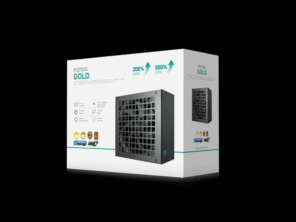 Захранване DeepCool PQ750G PSU ATX 3.1 750W Gold, Full Modular