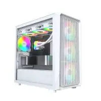 Montech кутия Case mATX - X5M (W) - 4 x 120 mm A-RGB, USB-C