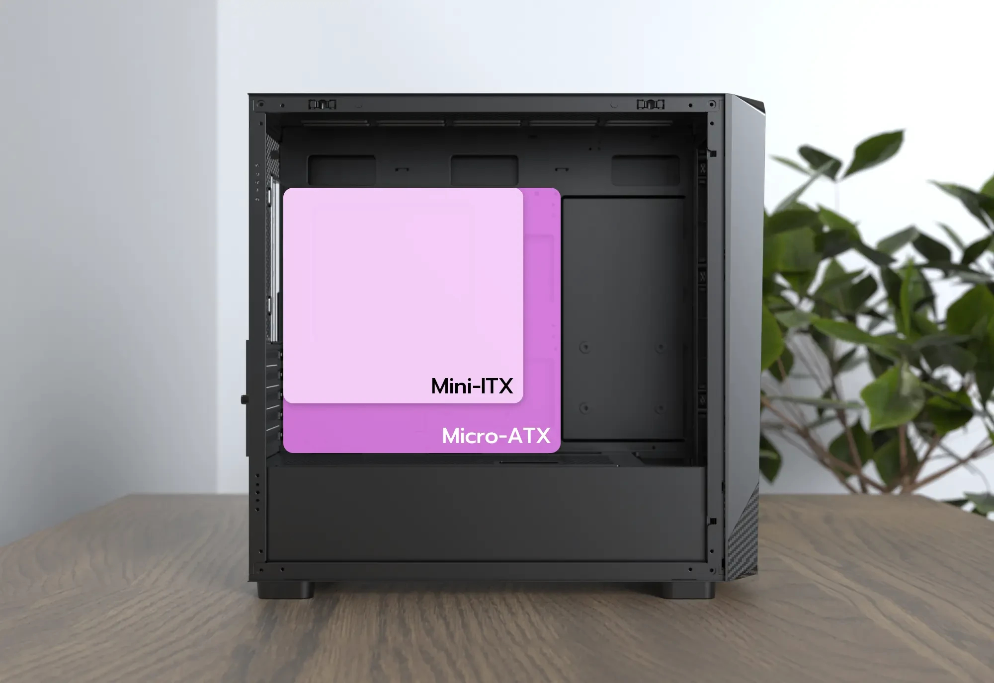 Montech кутия Case mATX - X5M (W) - 4 x 120 mm A-RGB, USB-C