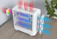 Montech кутия Case ATX - X5 (W) - 4 A-RGB fans, USB-C