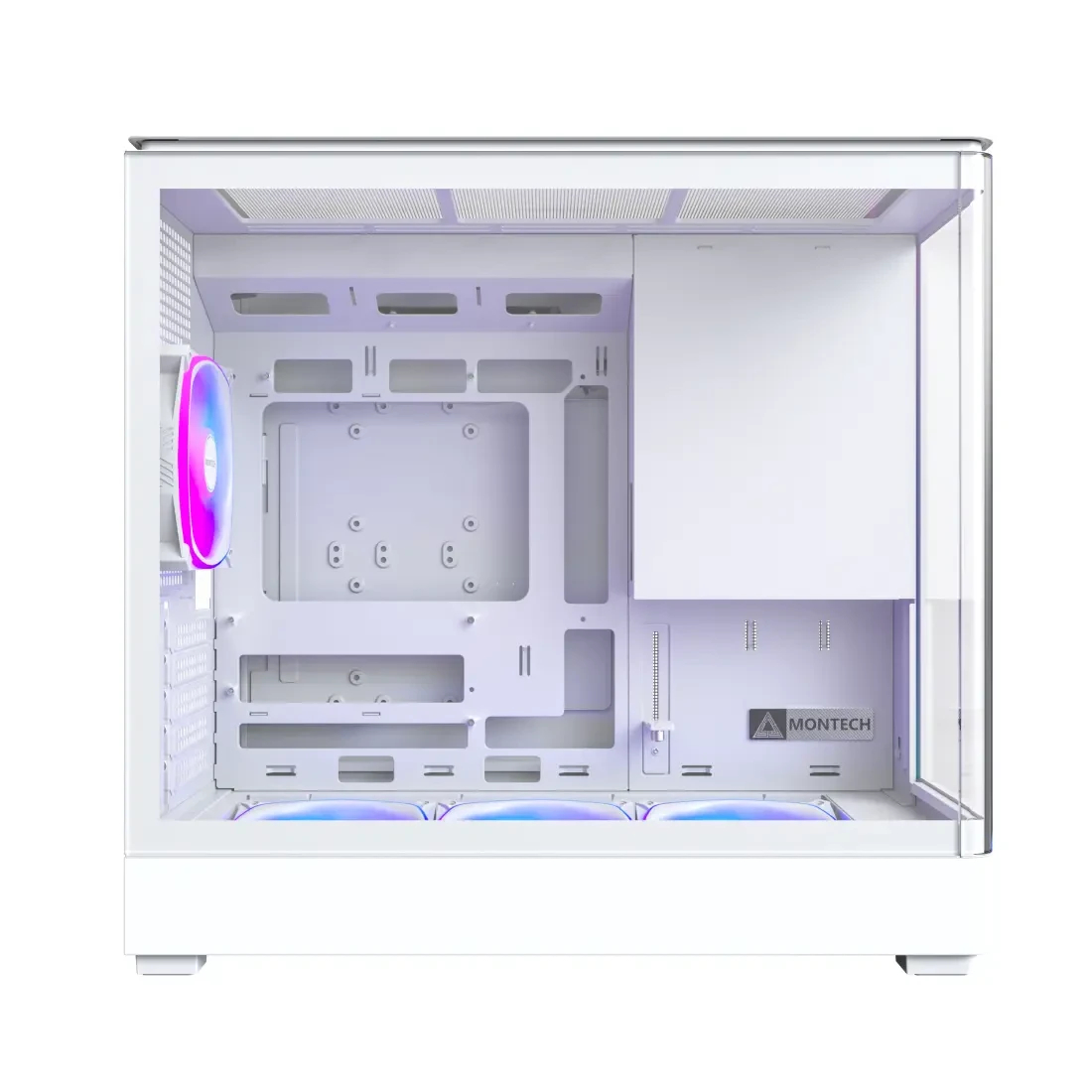 Montech кутия Case mATX - KING 15 PRO (W) - 4 x 120 mm A-RGB, USB-C