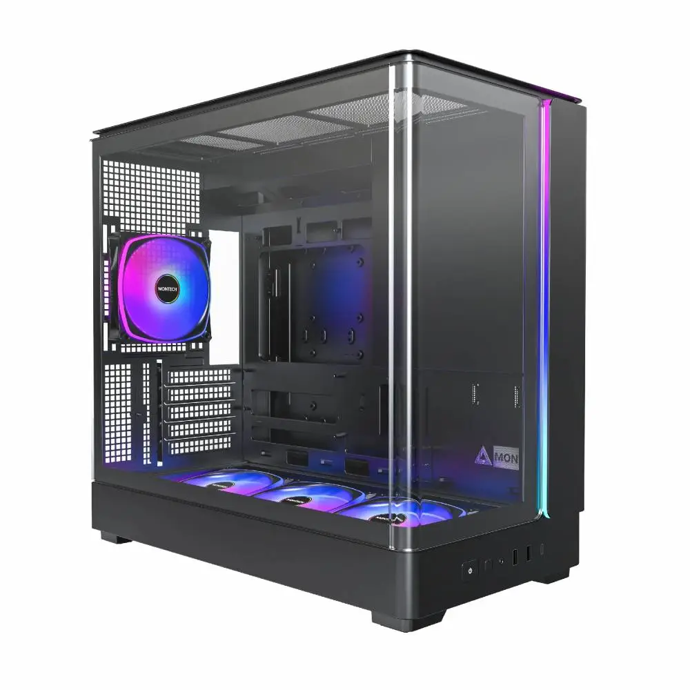 Montech кутия Case mATX - KING 15 PRO (B) - 4 x 120 mm A-RGB