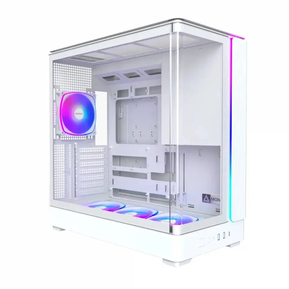 Montech Gehäuse Case ATX - KING 45 PRO (W) - 4 x 120 mm A-RGB, USB-C