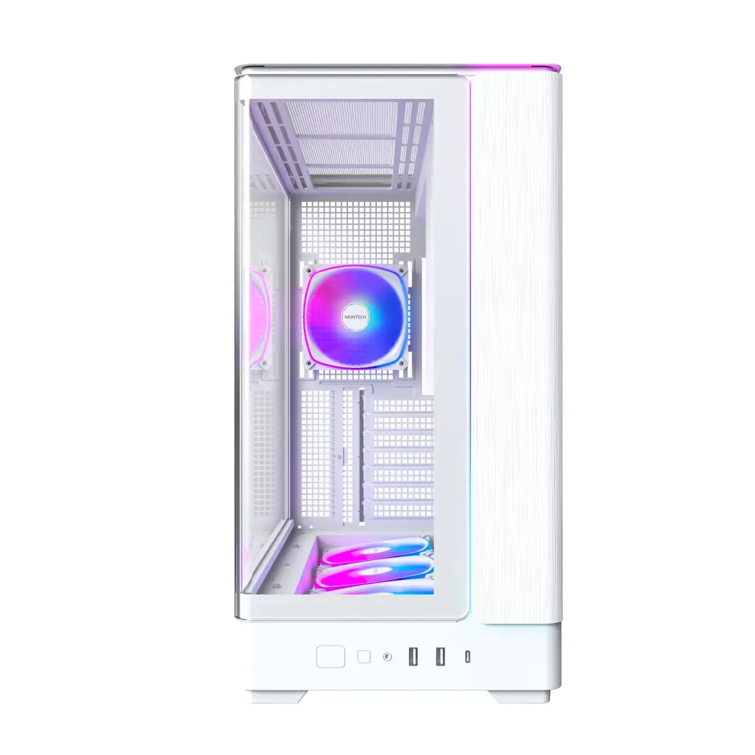 Montech кутия Case ATX - KING 45 PRO (W) - 4 x 120 mm A-RGB, USB-C