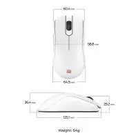 Геймърска безжична мишка ZOWIE FK2-DW 4K, бяла