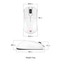 Геймърска безжична мишка ZOWIE S2-DW 4K, бяла