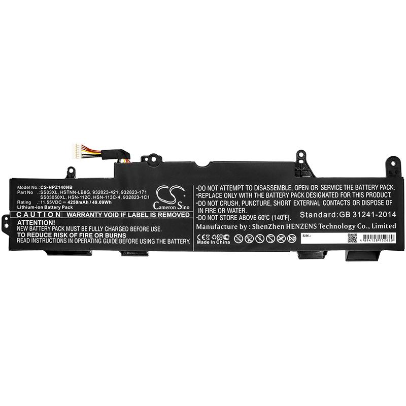 Batterie pour ordinateur portable HP ELITEBOOK 840 G5 932823-171, HSN-112C LiIon 11,55V 4250mAh CAMERON SINO