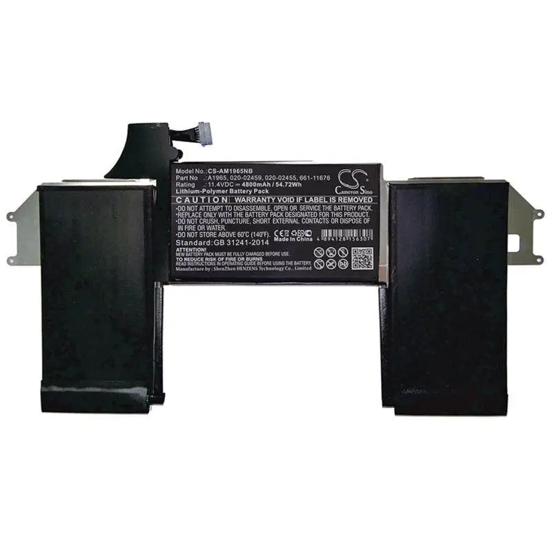 Батерия за лаптоп Apple MacBook Air 13 MRE82CH/A, MacBook Air Core I5 1.6 13-inch TRUE TONE Retina 2019  A1965 LiPo 11,4V 4800mAh CAMERON SINO