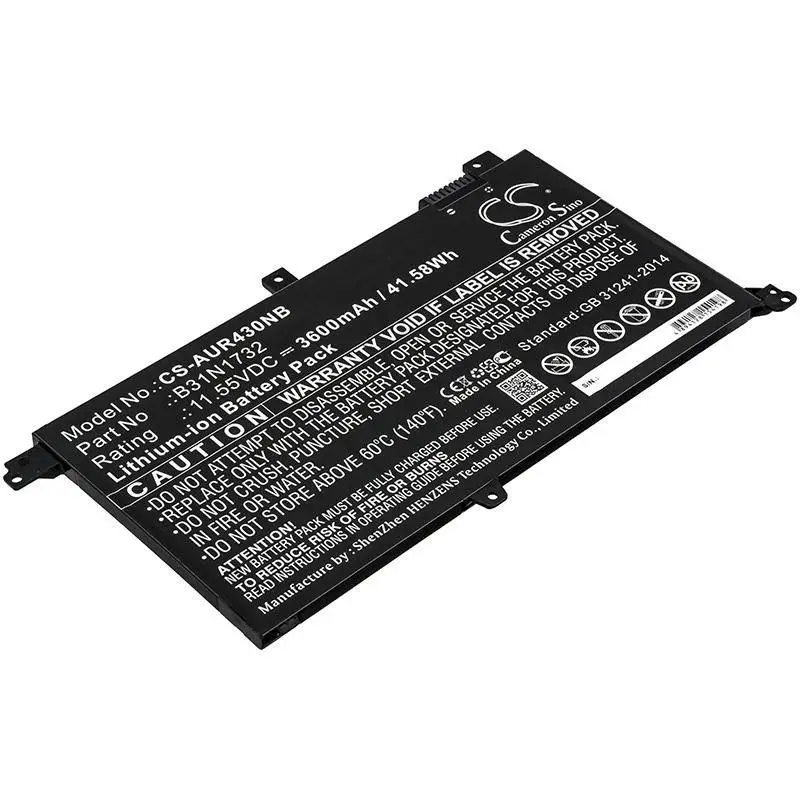 Батерия за лаптоп ASUS K430FA VivoBook S14 S430FAEB102T B31N1732 LiIon 11.55V 3600mAh CAMERON SINO