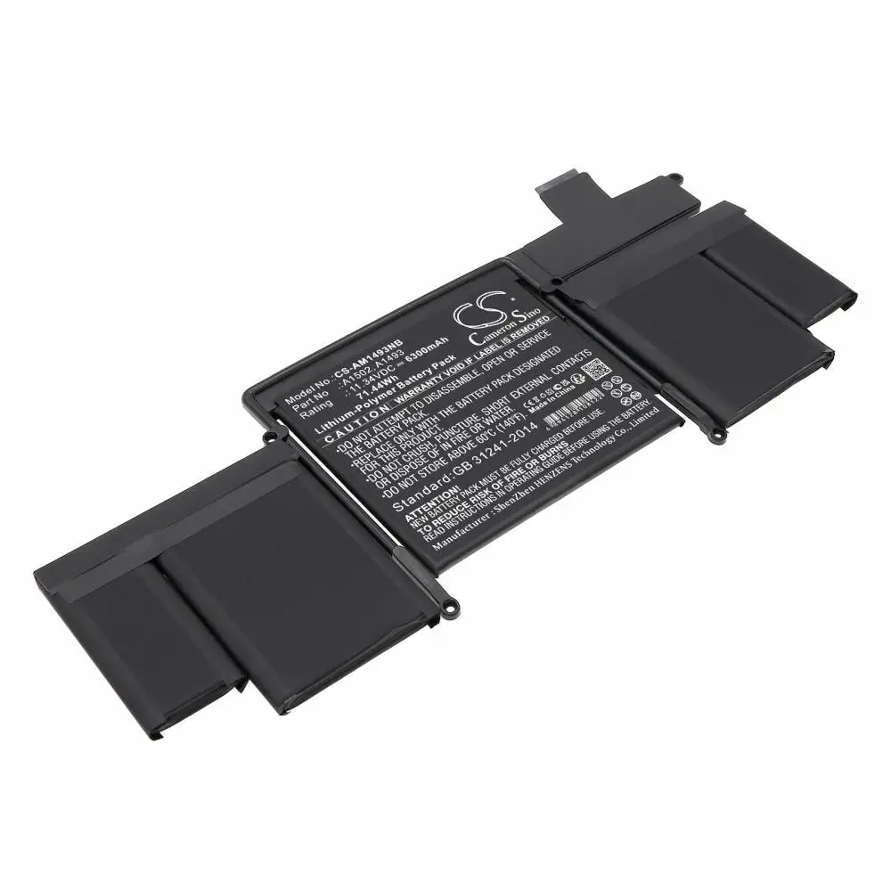 Батерия за лаптоп Apple MacBook Pro ""Core i5" 2.4 13" Late 2013 Retina A1493, A1502 LiPo 11.34V 6300mAh CAMERON SINO