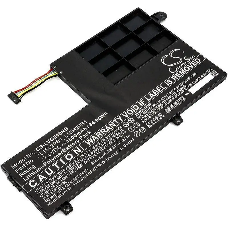 Батерия  за лаптоп LENOVO YOGA 510-14IKB 80YM, Yoga 510-15ISK, L15C2PB1 LiPo 7.6V  4600 mAh CAMERON SINO