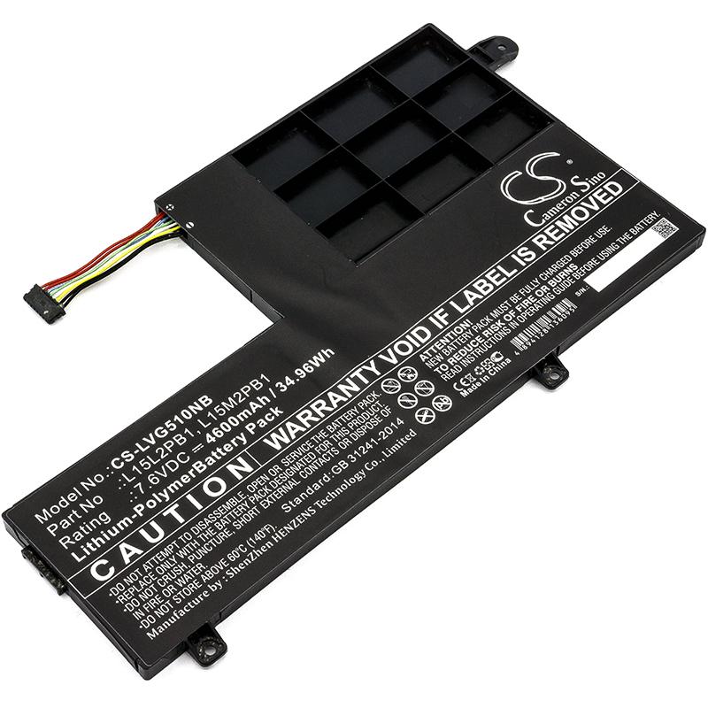 Батерия  за лаптоп LENOVO YOGA 510-14IKB 80YM, Yoga 510-15ISK, L15C2PB1 LiPo 7.6V  4600 mAh CAMERON SINO