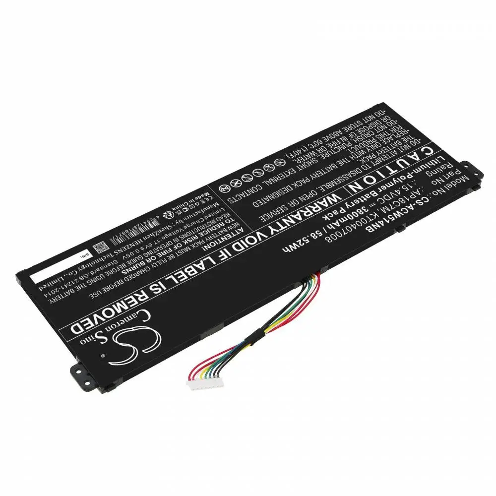 Батерия за лаптоп ACER ConceptD 3 CN316-73G-729B, Swift 3 SF313-52-507Z, TravelMate Spin P4, AP18C7M LiPo 15.4V 3800 mAh CAMERON SINO