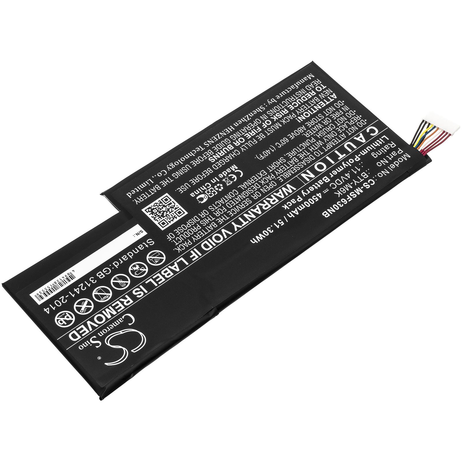Батерия за лаптоп MSI GF63 , GF75, GS63, GS73 BTY-M6K LiPo 11.4V 4500 mAh CAMERON SINO