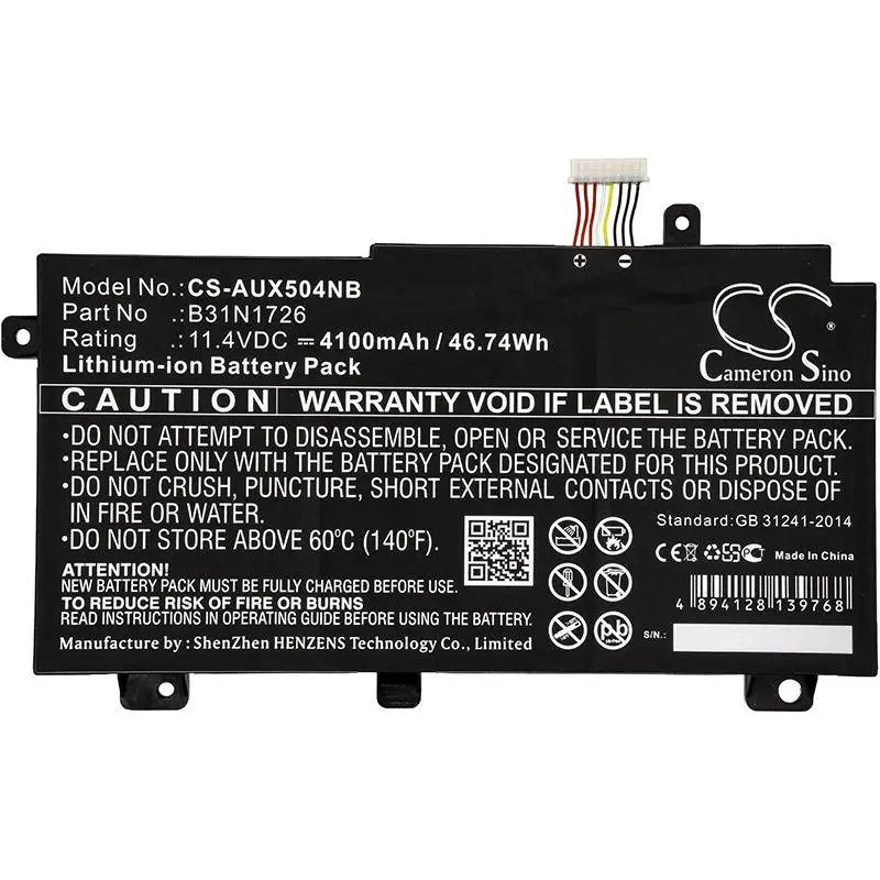Батерия за лаптоп  ASUS FX504, TUF Gaming A15 FA506IC-HN075W, TUF Gaming FX505DD-AB71-CA, B31BN91 LiPo 11.4V 4100mAh CAMERON SINO
