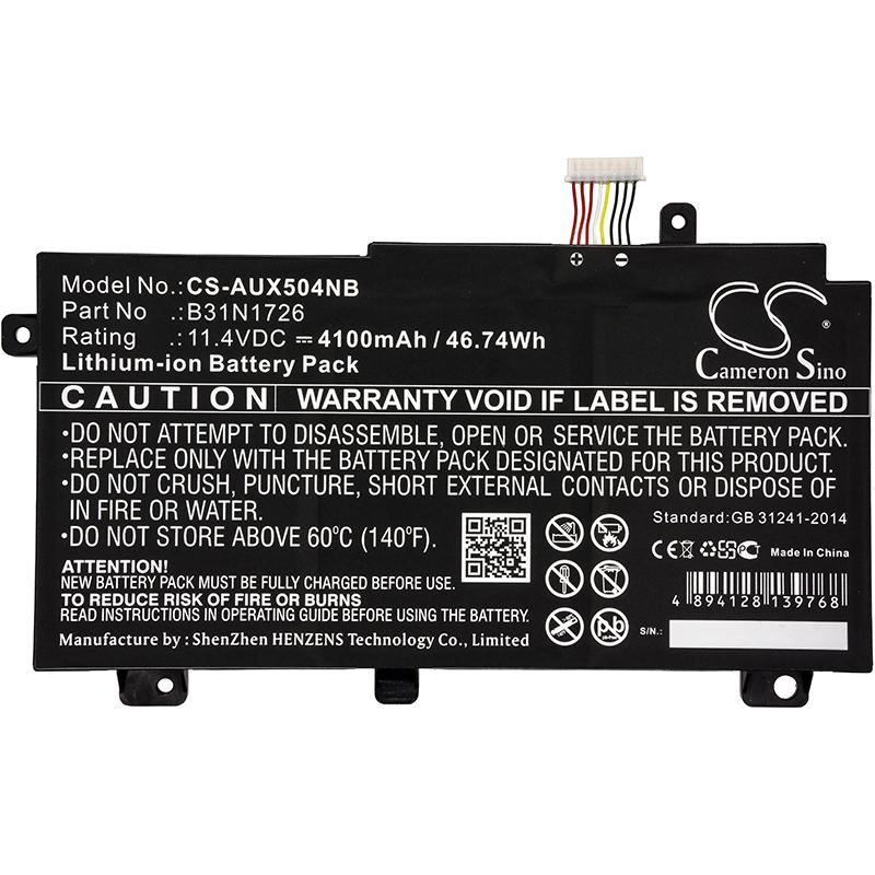 Батерия за лаптоп ASUS FX504, TUF Gaming A15 FA506IC-HN075W, TUF Gaming FX505DD-AB71-CA, B31BN91 LiPo 11.4V 4100mAh CAMERON SINO