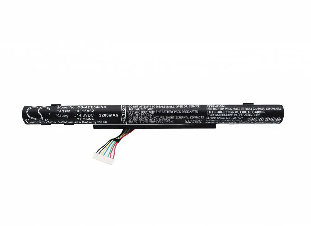 Μπαταρία για φορητό υπολογιστή ACER Aspire E5 522-64T9, Aspire F5-571-50RK, TravelMate P257-M-52CA, AL15A32 LiIon 14.8V 2200mAh CAMERON SINO