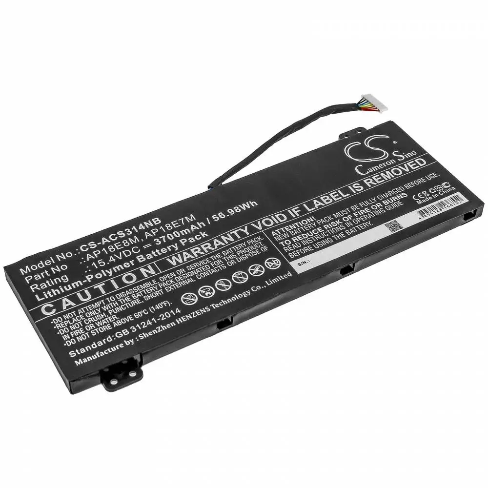 Батерия за лаптоп ACER ASPIRE NITRO 5 AN517-51-57NL, Nitro 7 AN715-51-58X1, Predator Helios 300 AP18E7M LiPo 15,4V 3700mAh CAMERON SINO