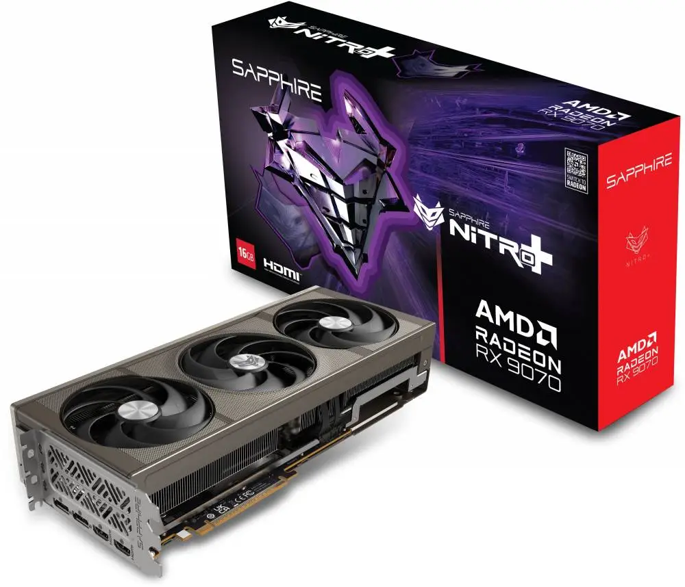 Видео карта Sapphire NITRO+ AMD Radeon RX 9070 GAMING OC 16GB - 11349-01-20G