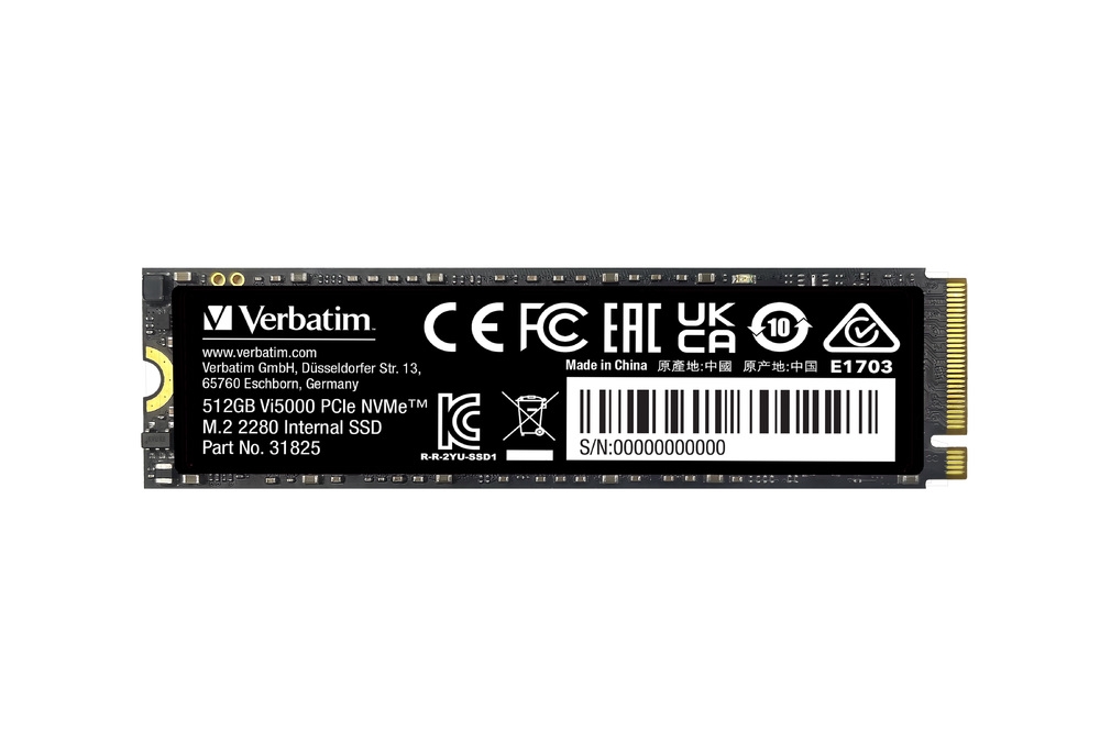 SSD Диск Verbatim Vi5000 500GB PCIe NVMe M.2 Gen4x4 
