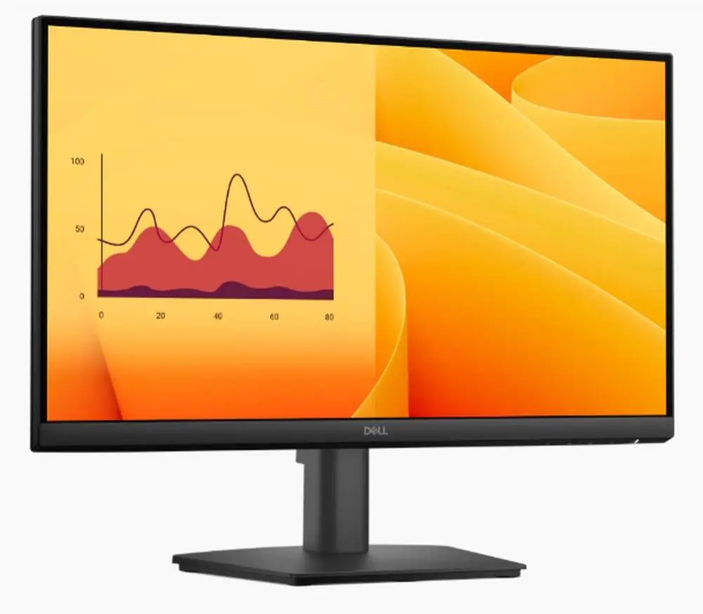 Monitor Dell E2225HM, 21.5" Edge LED Anti-Glare, VA Panel, FHD 1920x1080, 5ms GTG, 100 Hz, VGA, HDMI, Display Port, Inclinazione, Nero