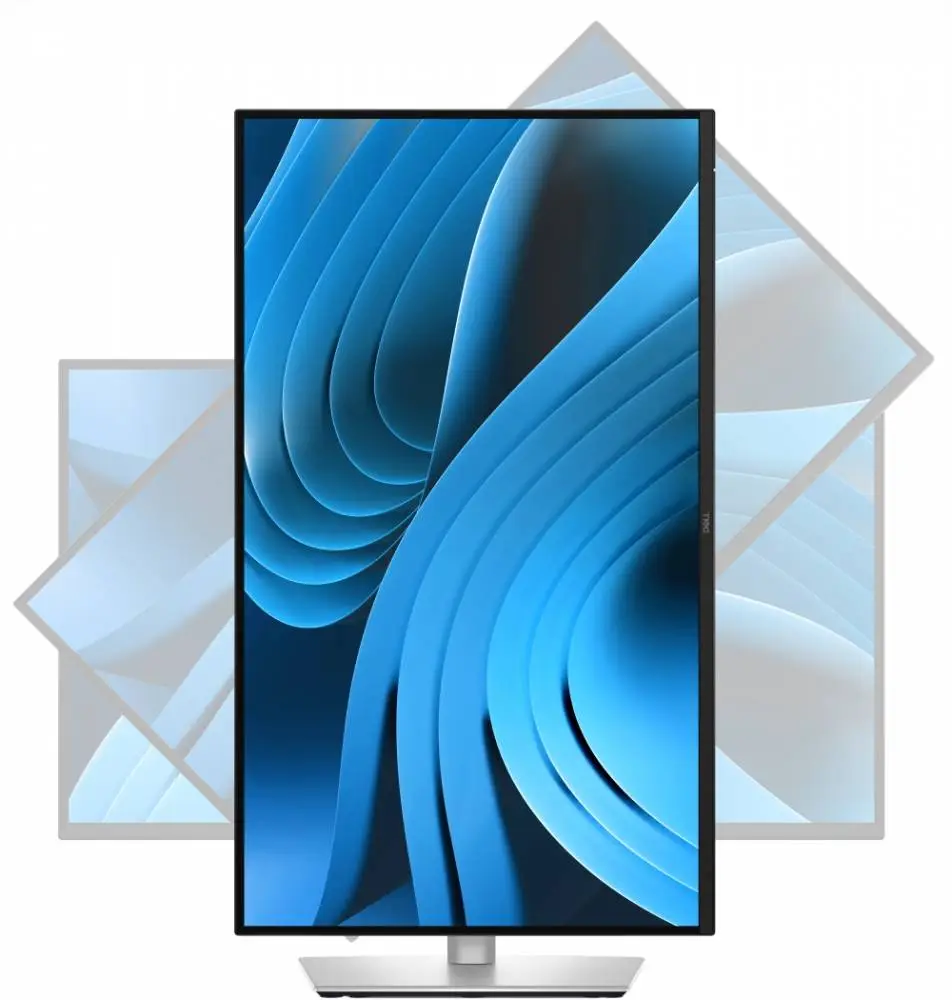 Monitor Dell P2725QE, 27" 4K UHD LED, IPS, 4K (3840x2160), 5ms, 100 Hz, 99% sRGB, Hub USB-C, 3x USB 5Gbps Tipo-A, HDMI, Display Port, Power Delivery 90w, RJ45, Negro