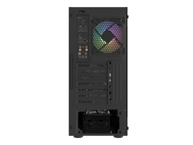 Кутия Fury PC Case Shobo SH4F RGB Midi Tower, Window, Black - NFO-2154