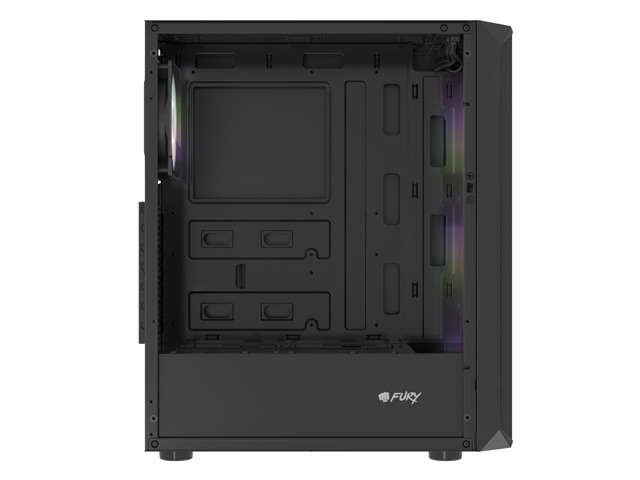Кутия Fury PC Case Shobo SH4F RGB Midi Tower, Window, Black - NFO-2154