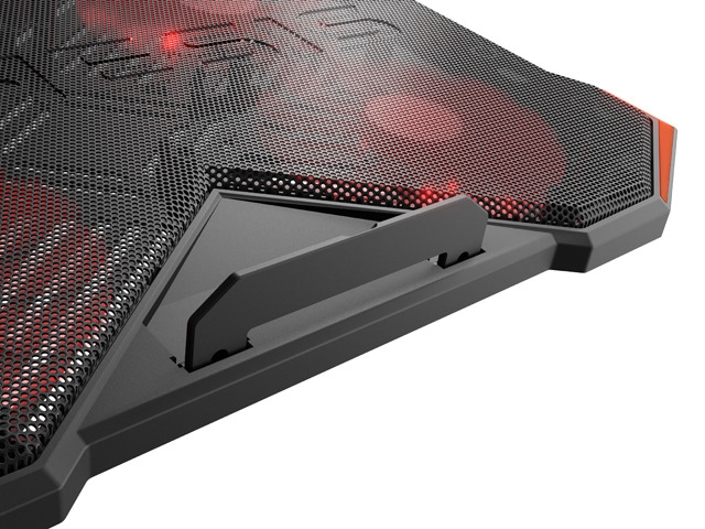 Genesis Laptop Cooling Pad Oxid 260 15.6-17.3 4 Lüfter, Led Licht, 2 Usb