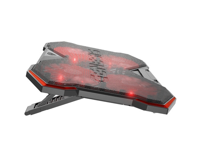 Genesis Laptop Cooling Pad Oxid 260 15.6-17.3 4 Lüfter, Led Licht, 2 Usb