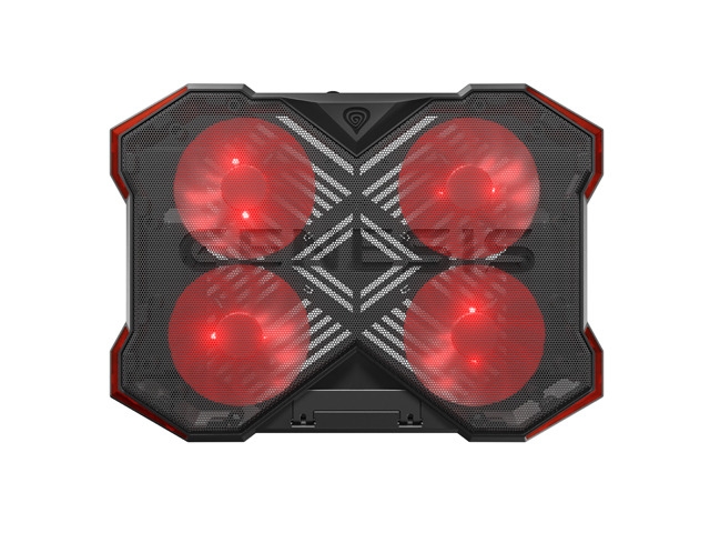 Genesis Laptop Cooling Pad Oxid 260 15.6-17.3 4 Lüfter, Led Licht, 2 Usb