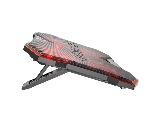 Genesis Laptop Cooling Pad Oxid 260 15.6-17.3 4 Lüfter, Led Licht, 2 Usb