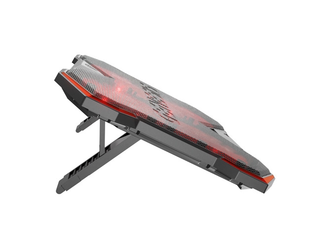 Genesis Laptop Cooling Pad Oxid 260 15.6-17.3 4 Lüfter, Led Licht, 2 Usb