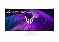Монитор LG 39GX90SA-W, 39", OLED UltraGear 21:9 Curved Smart, WQHD (3440x1440), 0.03 ms, 240Hz, HDR 10, USB 3.0, VRR, Free-sync, G-Sync, USB-C, PD 65W, HDMI, DP, PBP, Speakers, White