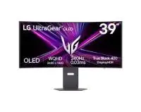 Монитор LG 39GX900A-B, 39", OLED UltraGear 21:9 Curved, WQHD (3440x1440), 240Hz, 0.03 ms, HDR 10, VRR, AMD FreeSync, G-Sync, USB-C, PD 65W, HDMI, DP, PBP, Speakers 7Wx2, Black