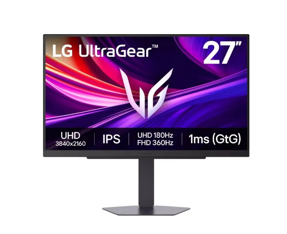 Οθόνη LG 27G810A-B, UltraGear 27" IPS, 4K UHD 3840x2160, 1ms (GtG), Dual-Mode (UHD 180Hz ? FHD 360Hz), HDR 10,AMD FreeSync, G-SYNC Compatible, HDMI, DisplayPort, USB, Έξοδος ακουστικών
