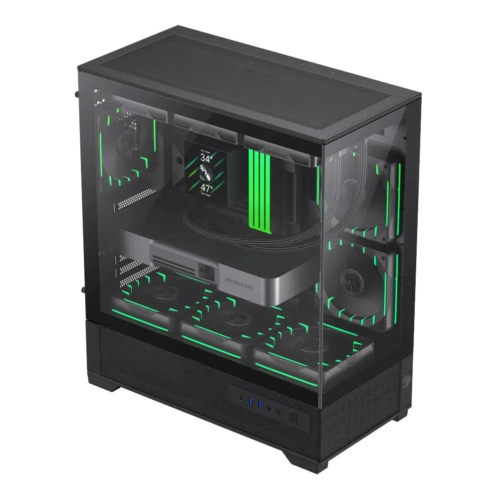 Кутия Gamemax Vista 2 AB Case EATX 3 x 120 mm ARGB