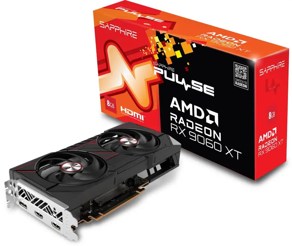 Видео карта Sapphire Pulse Radeon RX 9060 XT 8GB GDDR6 - 11350-05-20G