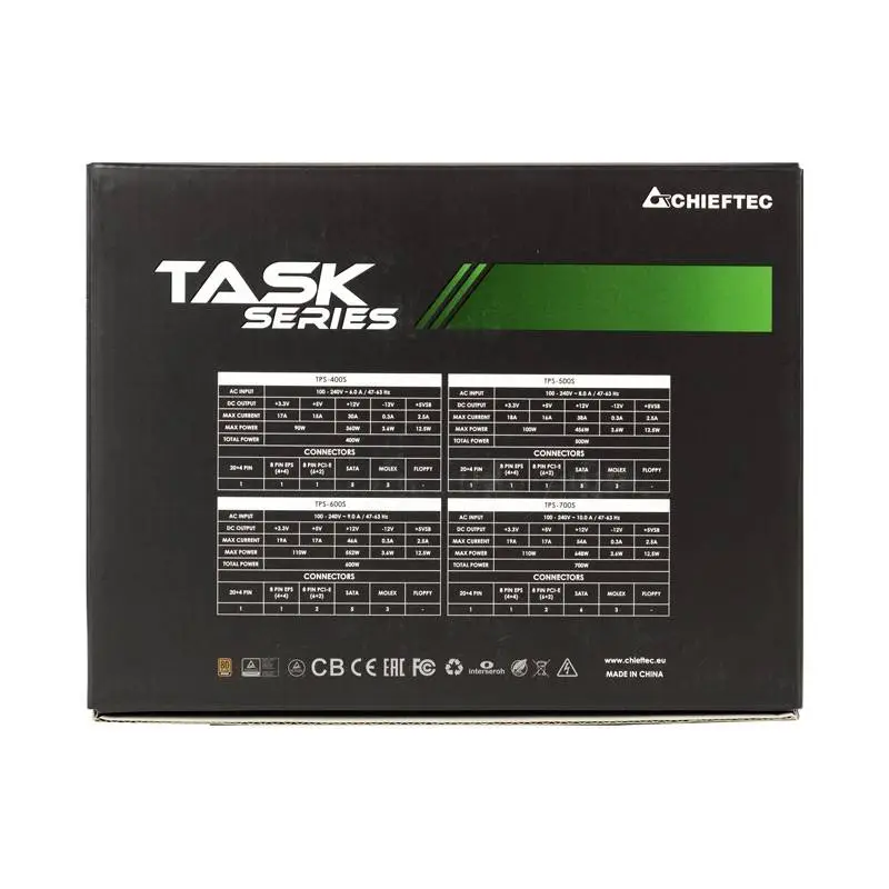 Power Supply Chieftec Task 700W 80 Plus Bronze PSU - TPS-700S