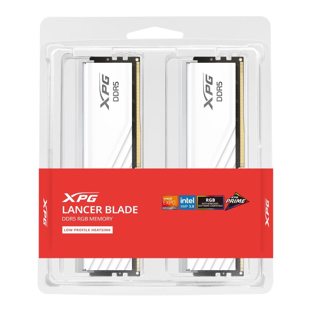Памет ADATA LANCER BLADE RGB 32GB (2x16GB) DDR5 6000MHz CL30 White EXPO/XMP