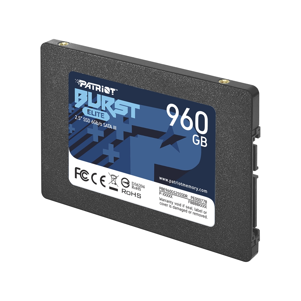Диск SSD Patriot Burst Elite 960GB SATA3 2.5"- PBE960GS25SSDR