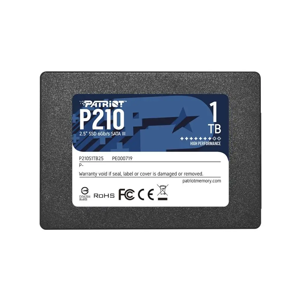 Диск SSD Patriot P210 1TB SATA3 2.5"- P210S1TB25