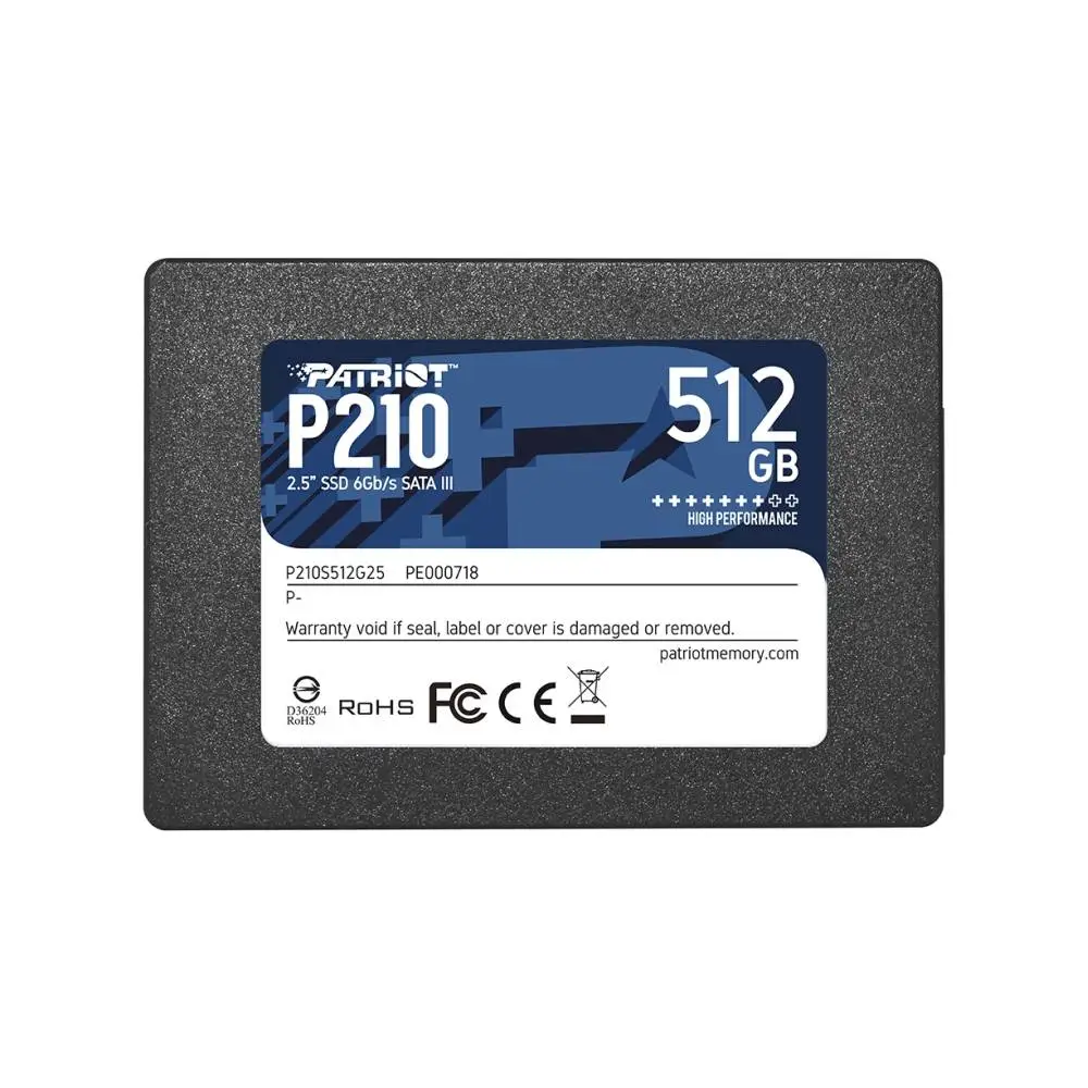 Диск SSD Patriot P210 512GB SATA3 2.5"- P210S512G25