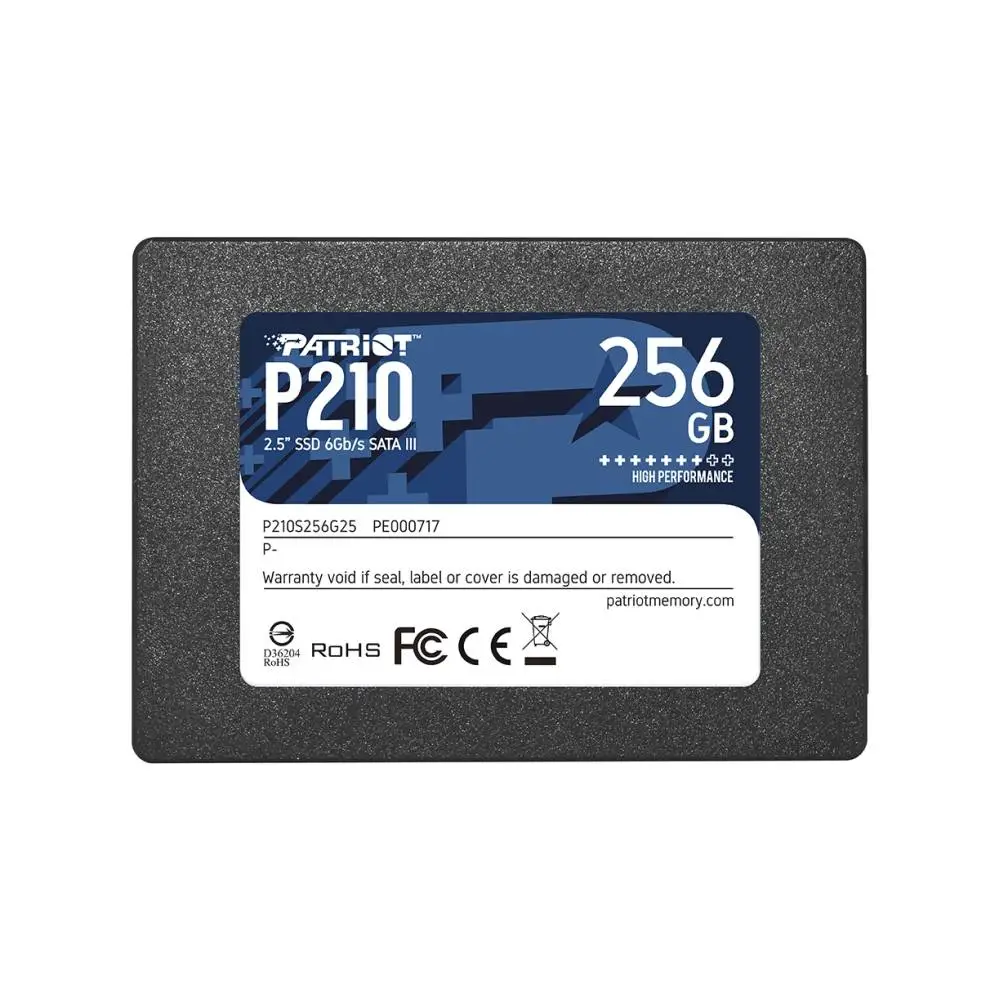 Диск SSD Patriot P210 256GB SATA3 2.5"- P210S256G25