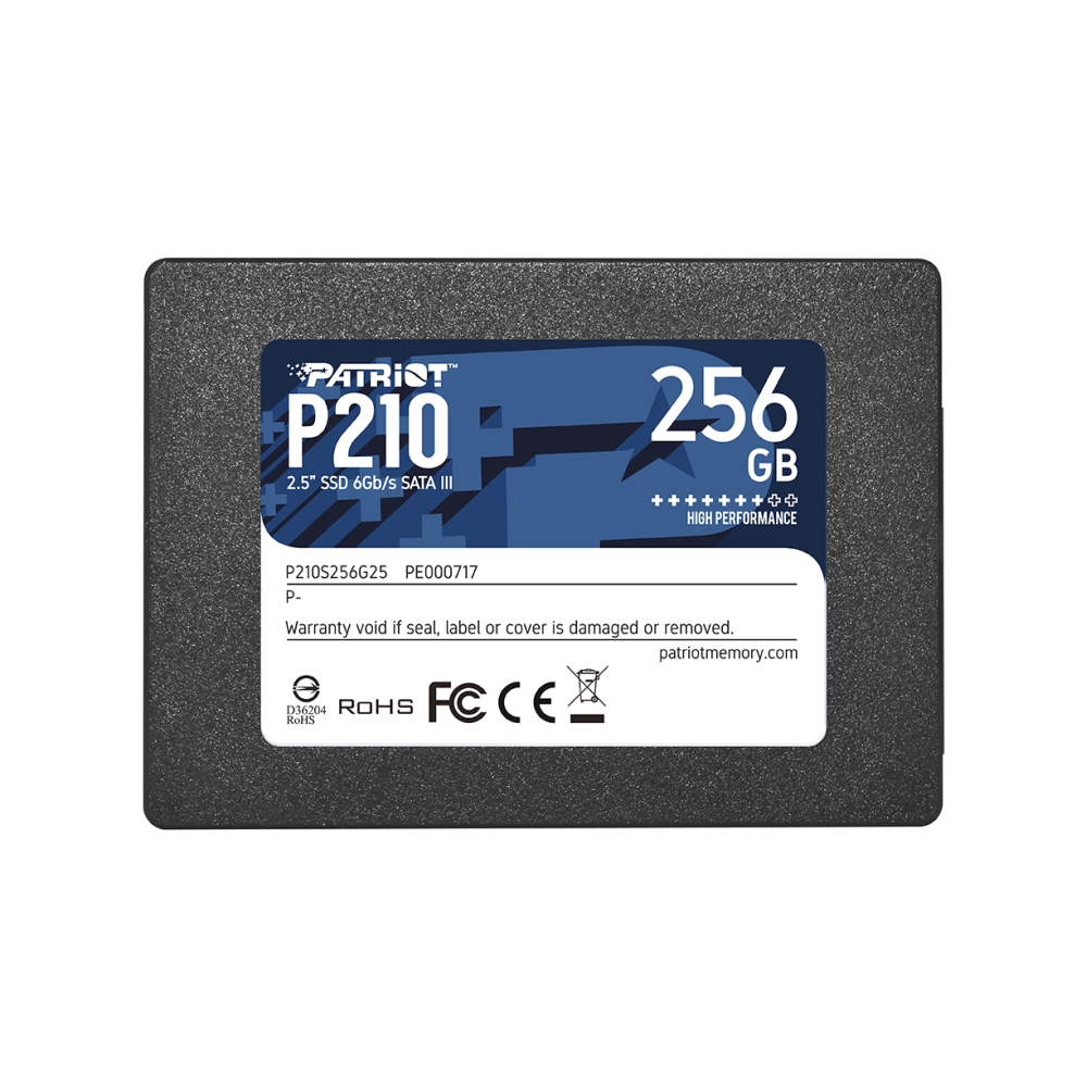 Диск SSD Patriot P210 256GB SATA3 2.5"- P210S256G25