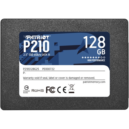 Δίσκος SSD Patriot P210 128GB SATA3 2.5"- P210S128G25
