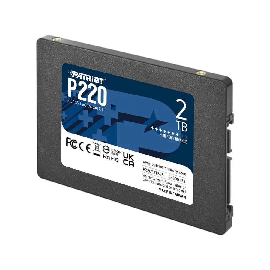 Диск SSD Patriot P220 2TB SATA3 2.5"- P220S2TB25