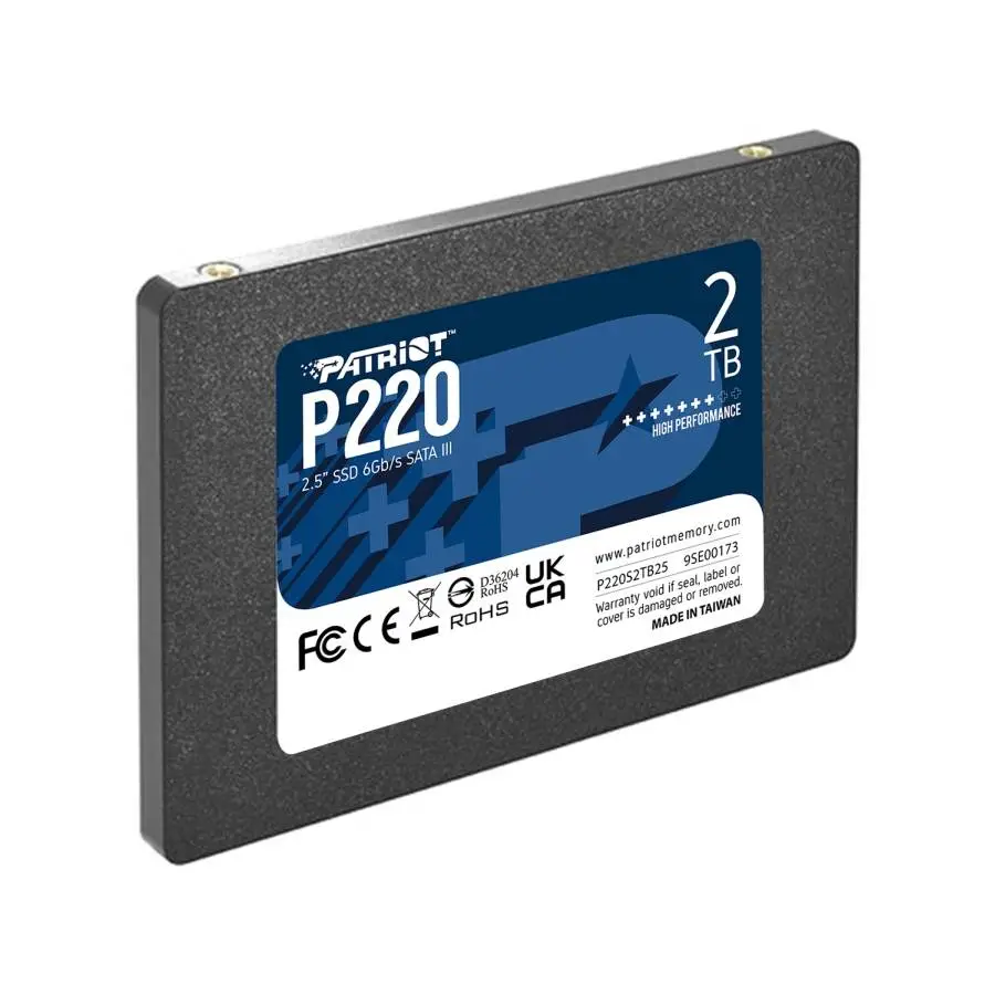 Диск SSD Patriot P220 2TB SATA3 2.5"- P220S2TB25